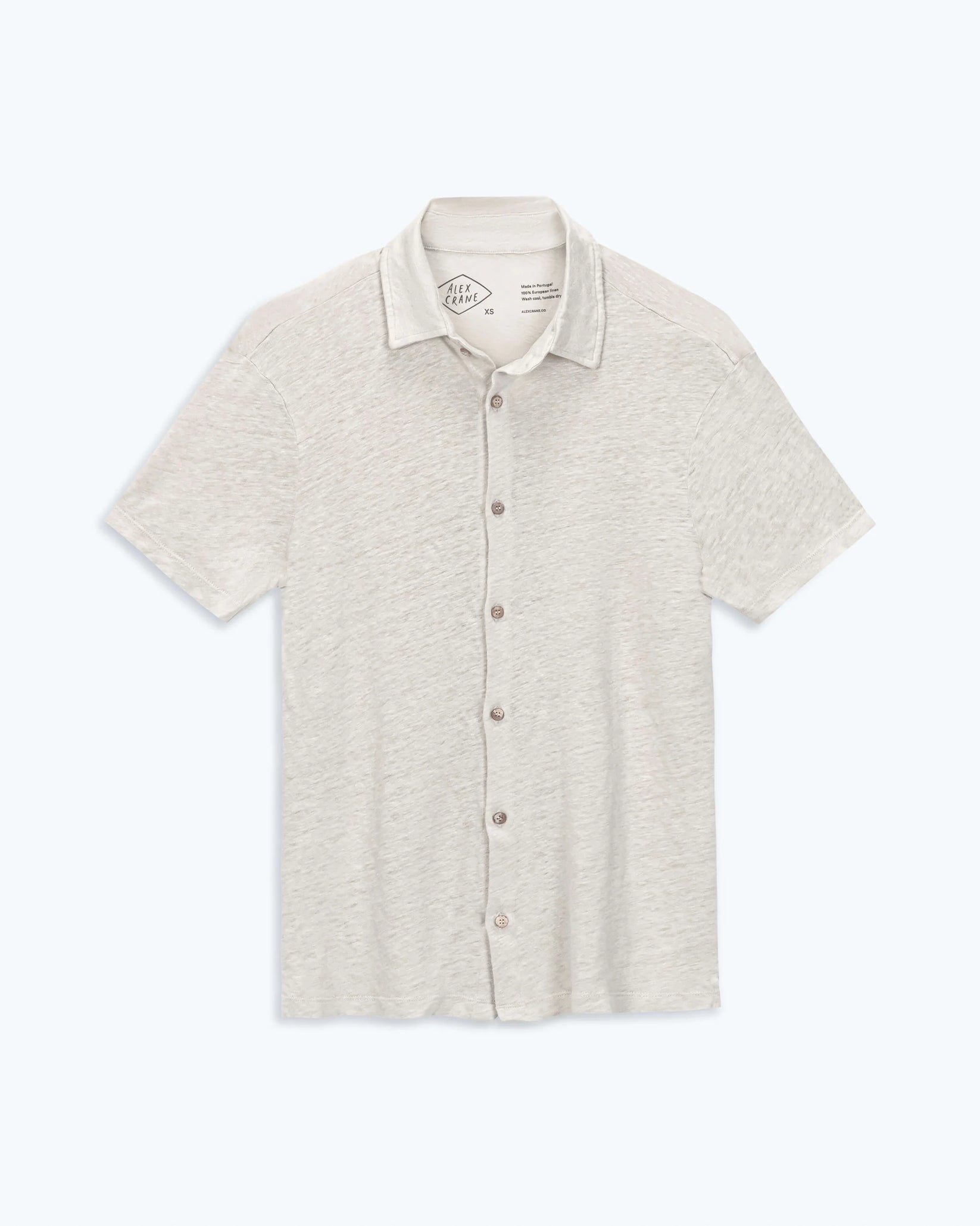 ALEX CRANE KNIT OLA SHIRT IN BONE in BONE — view 2