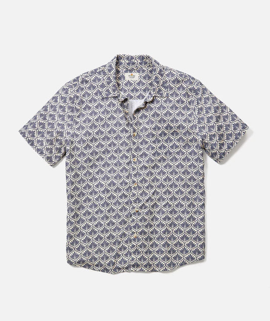 MARINE LAYER STRETCH SELVAGE SHIRT IN INDIA INK AGAVE PRINT