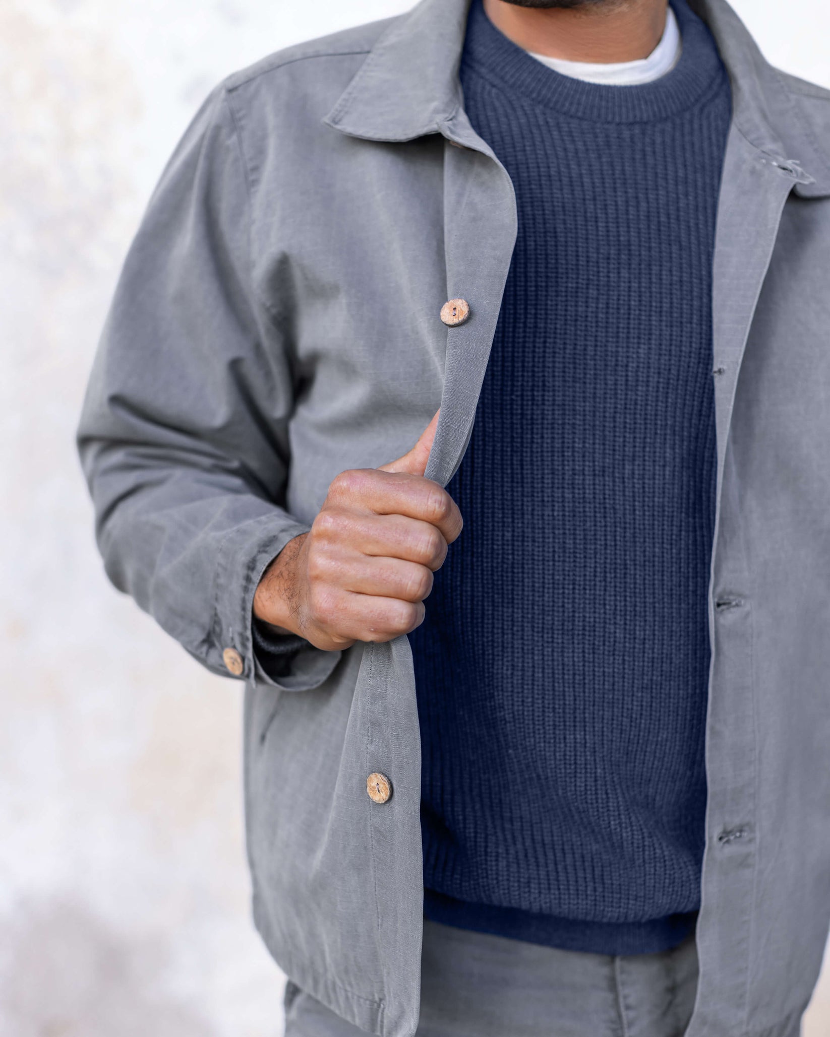 ALEX CRANE PAC SHELL JACKET IN SLATE in SLATE — view 3