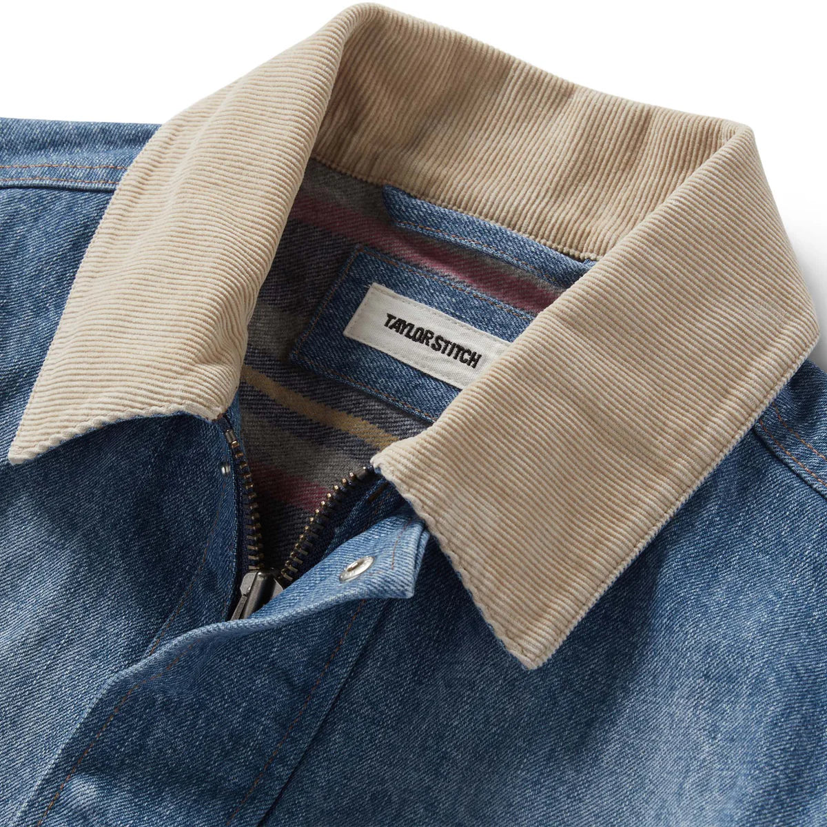 TAYLOR STITCH WORKHORSE JACKET IN FLETCHER WASH ORGANIC SELVAGE in FLETCHER WASH ORGANIC SELVAGE — view 5
