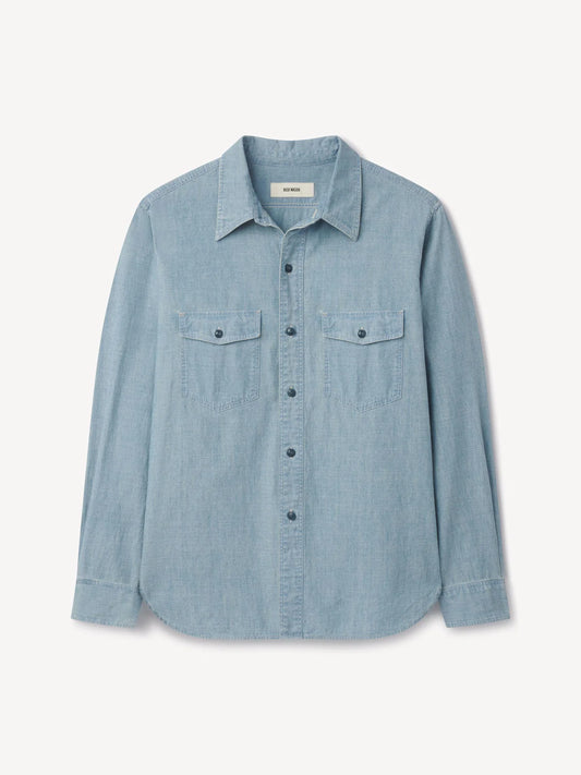 BUCK MASON SERVICE SHIRT IN JAPANESE CHAMBRAY