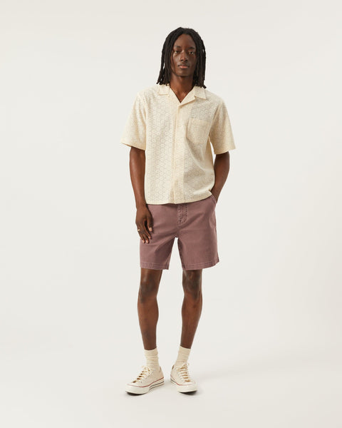 CORRIDOR FLORAL EYELET SS IN NATURAL in NATURAL — view 2