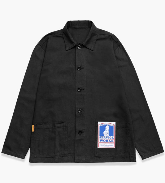 SERVICE WORKS TRADE JACKET IN BLACK