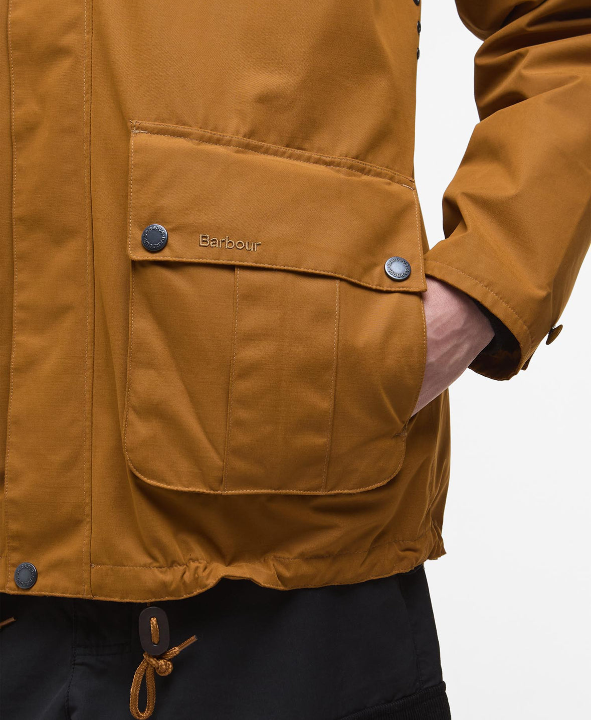 BARBOUR RE ENGINEERED WADING SPEY SHOWERPROOF JACKET IN BRONZE BROWN in BRONZE BROWN — view 2