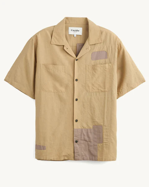 CORRIDOR PATCHWORK SS SHIRT IN NATURAL product view