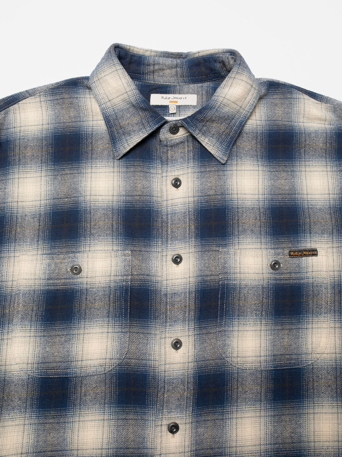 Nudie Jeans Julian Worker Shirt In Checked Blue - Rent with Thred