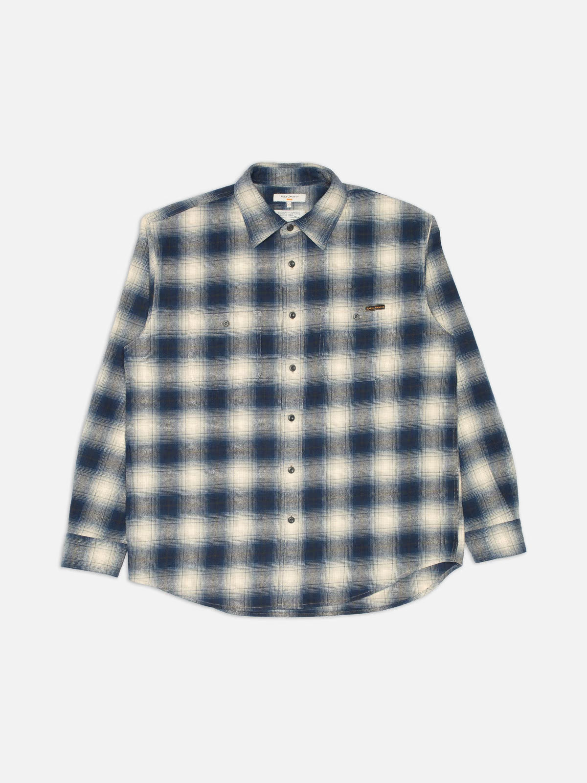 Nudie Jeans Julian Worker Shirt In Checked Blue - Rent with Thred