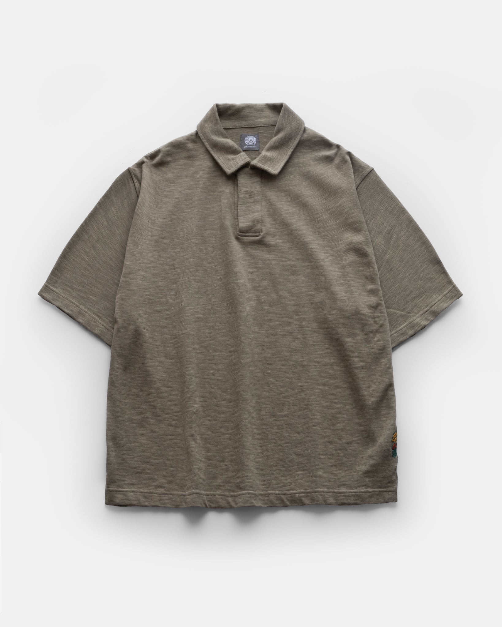 18 EAST PETER SS BIG POLO IN PALE ARMY in PALE ARMY — main product view
