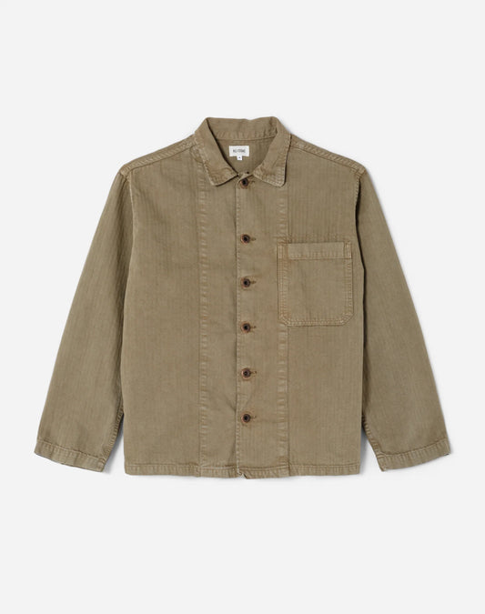RE/DONE - RE/DONE CADET SHIRT JACKET IN DIRTY SAGE - Rent With Thred