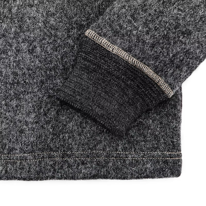 FILSON KEYPORT WOOL CREWNECK IN CHARCOAL HEATHER in CHARCOAL HEATHER — view 3