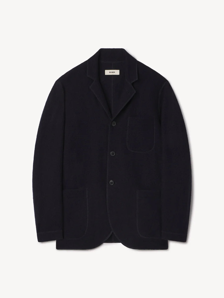 Buck Mason - BUCK MASON FELTED CHORE COAT IN NAVY - Rent With Thred