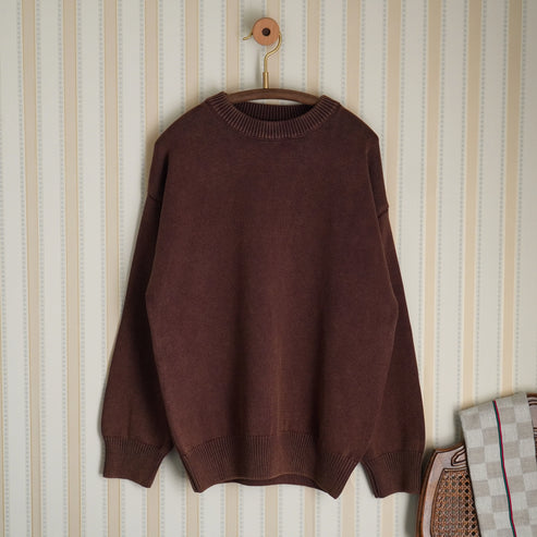 HUMAN ASSEMBLY Nº 842 CREWNECK SWEATER IN BROWN product view