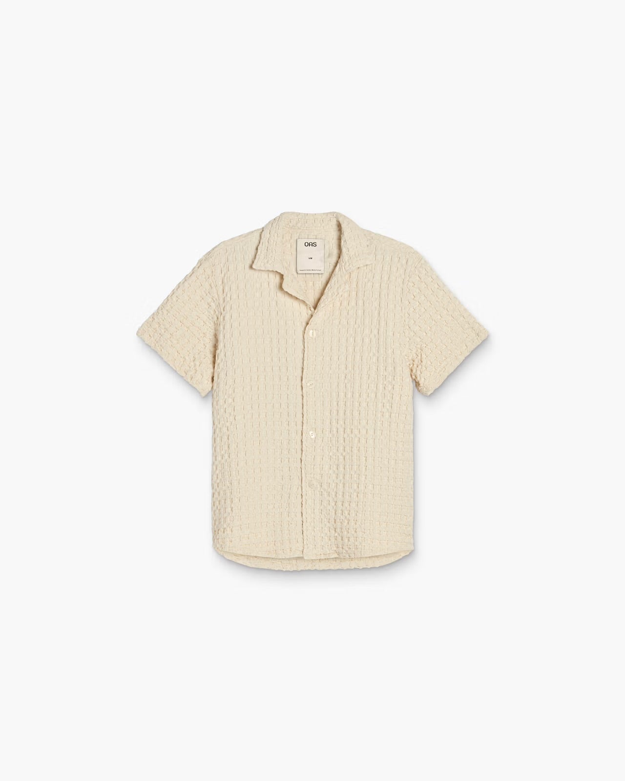 OAS CUBA WAFFLE SHIRT IN ECRU in ECRU — main product view