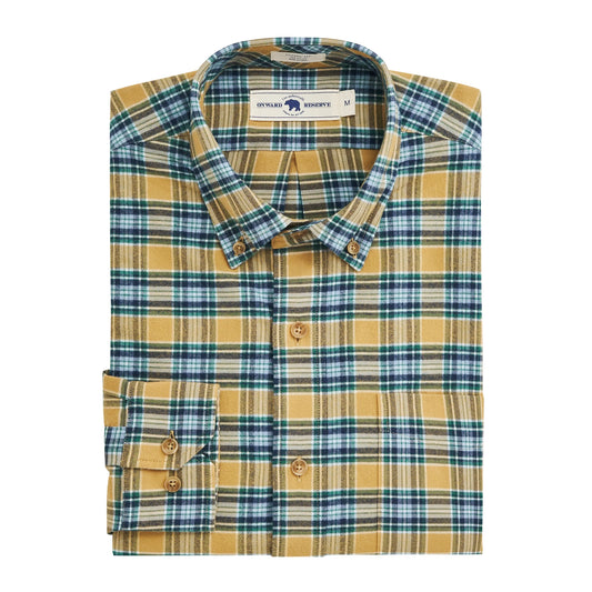 ONWARD RESERVE MORELANDS FEATHERWEIGHT FLANNEL IN HONEY MUSTARD