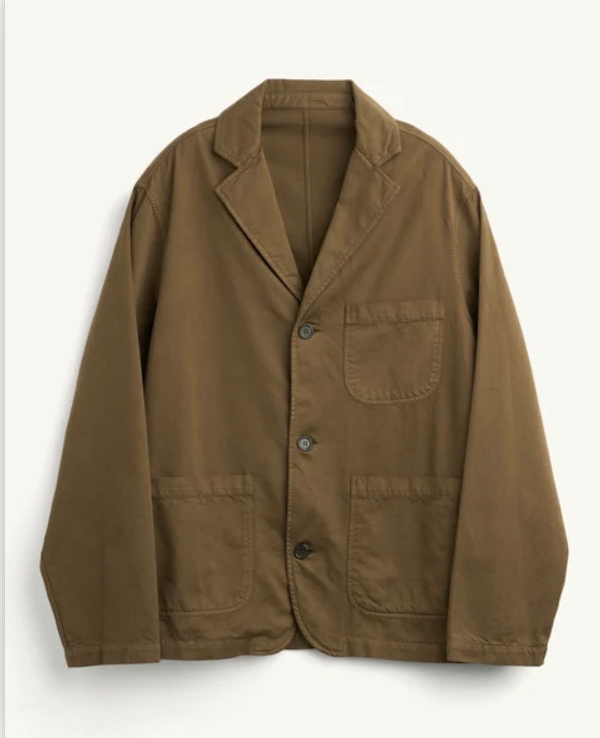 CORRIDOR TWILL BLAZER IN BROWN