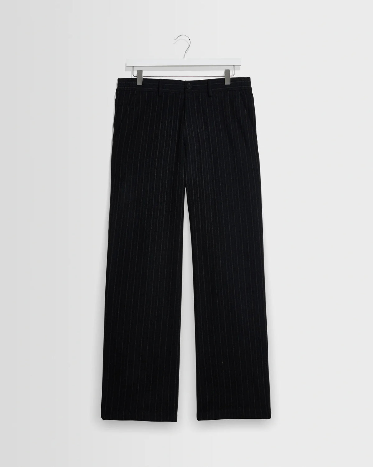 WAX LONDON MALHAM LINEN TROUSER IN FLANNEL STRIPE