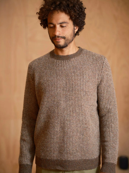 MOLLUSK BEACON SWEATER IN WALNUT