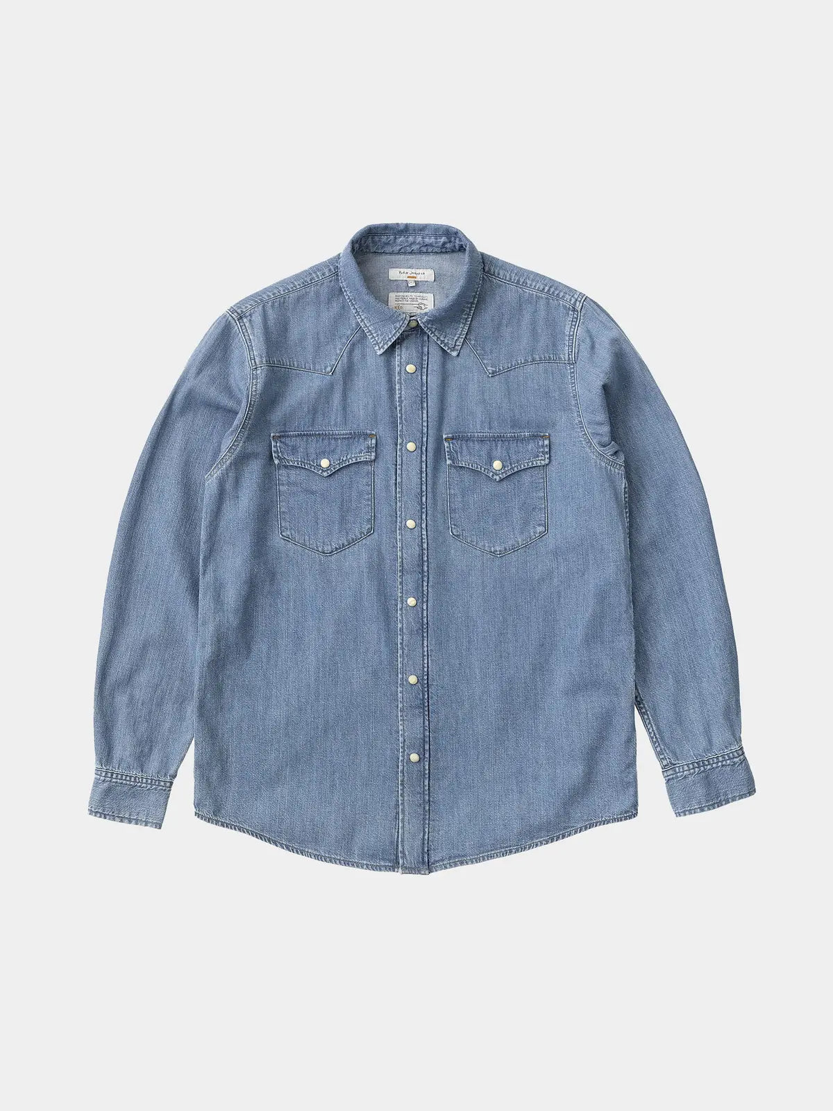 NUDIE JEANS GEORGE WESTERN SHIRT IN DENIM