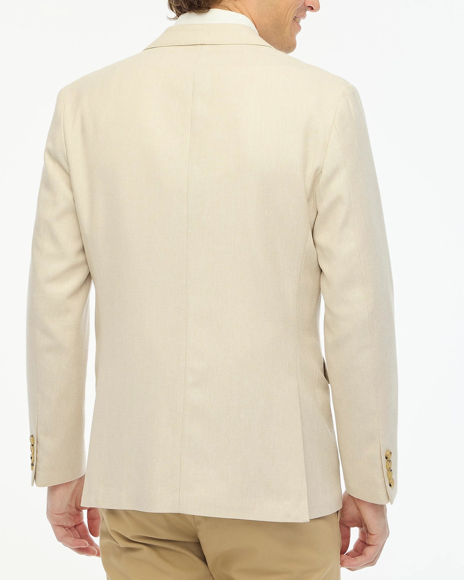 J. Crew J CREW THOMPSON BLAZER SUIT JACKET IN SEASAND WHITE in SEASAND WHITE — view 3