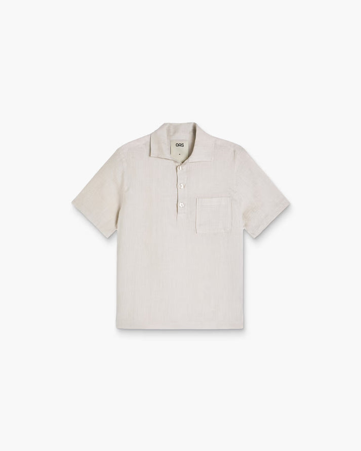 OAS GIRONA LINEN SHIRT IN LIGHT BEIGE