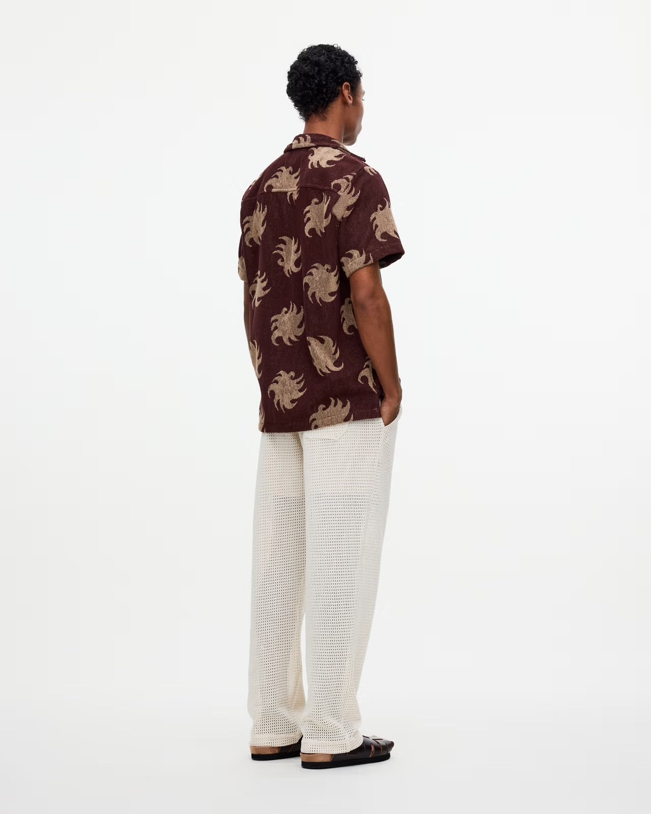 OAS CUBA TERRY SHIRT IN MOCHA EMBER in MOCHA EMBER — view 4