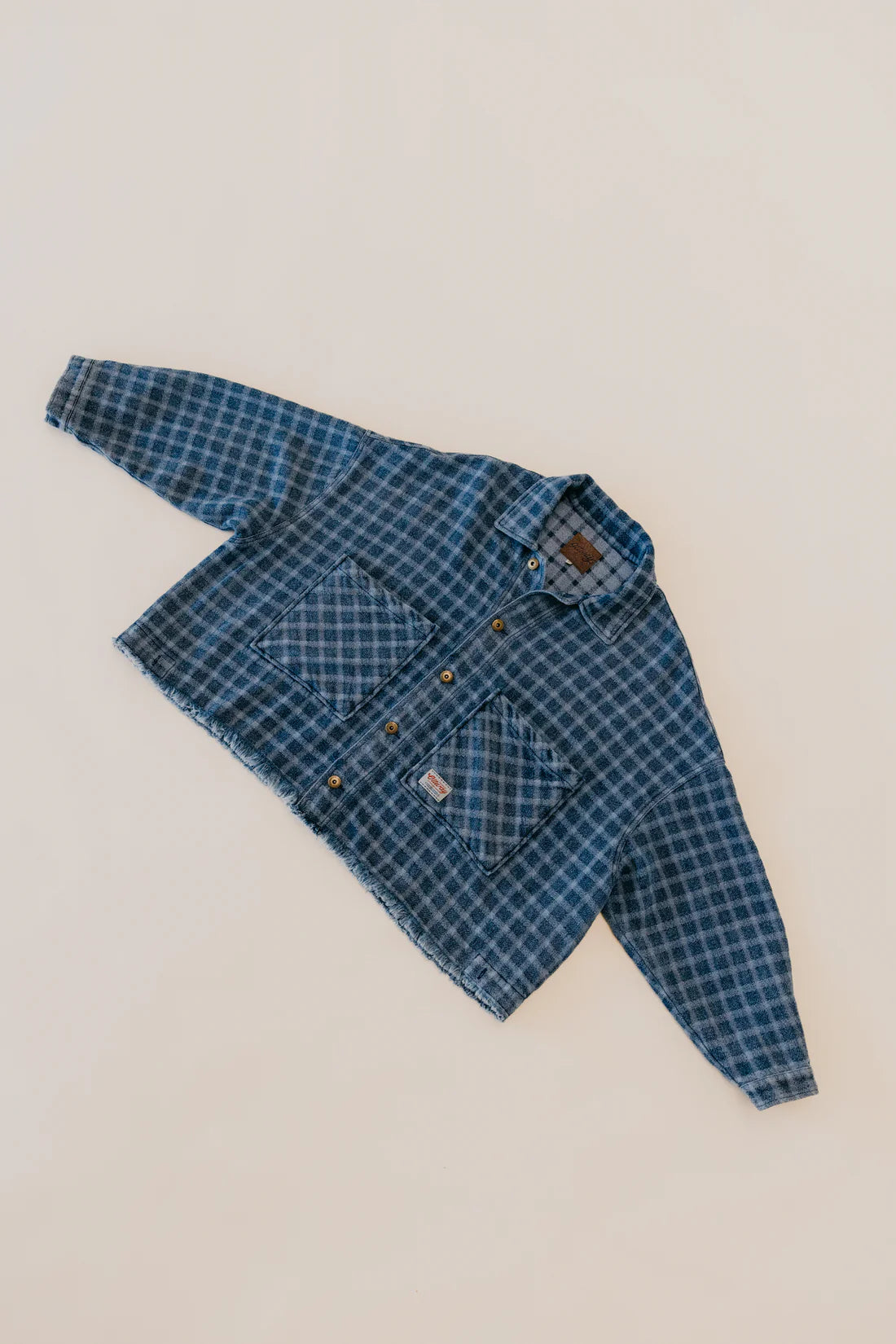 Ottway the Label OTTWAY WESTEN CHECKED DENIM JACKET in See product description — view 4