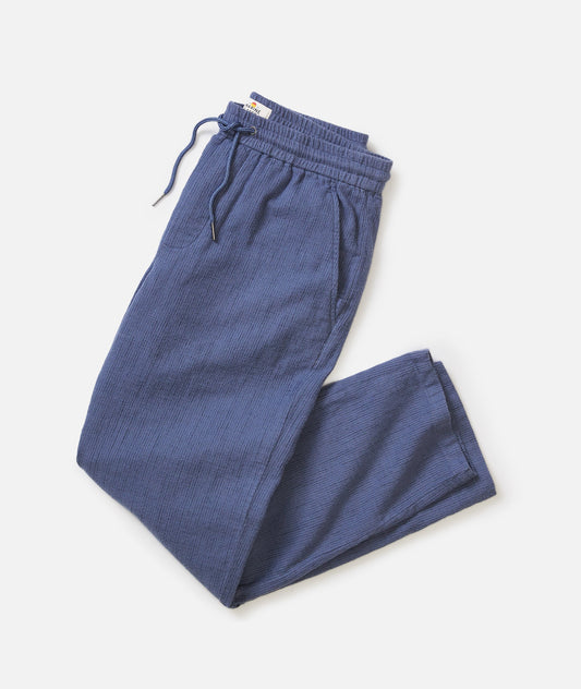 MARINE LAYER CHALET LOUNGE PANT IN NAVY MINI STRIPE