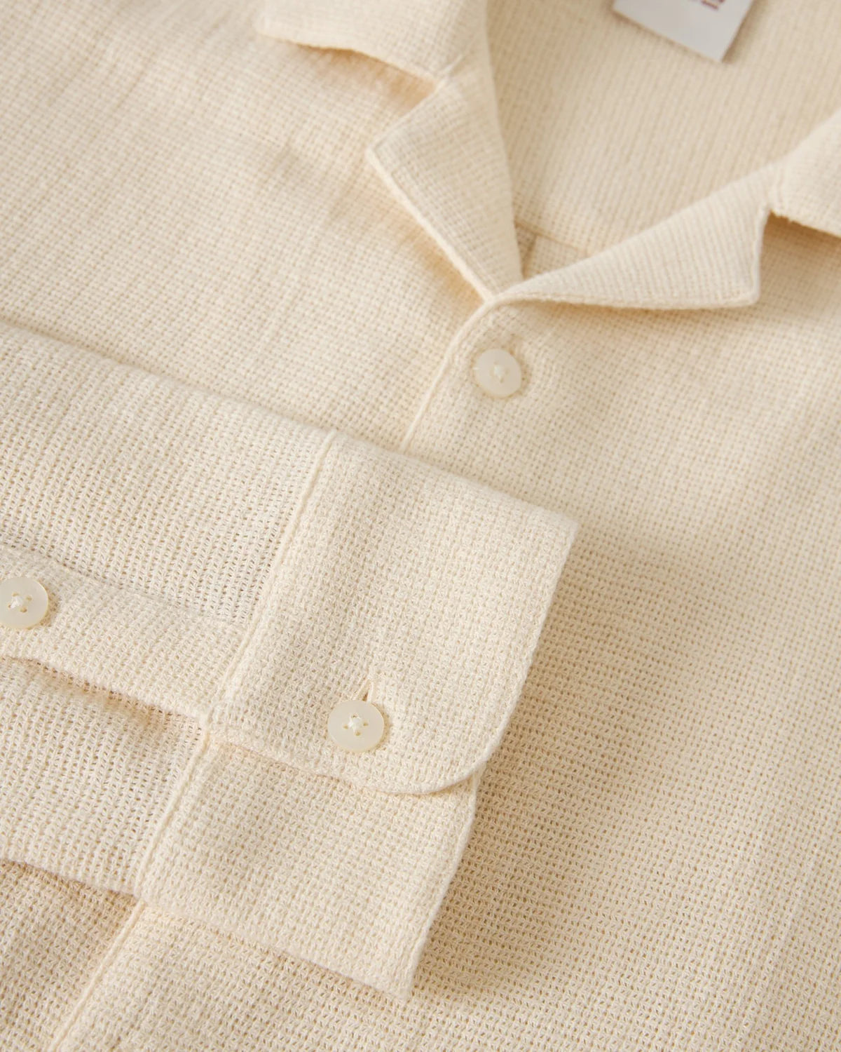 DANDY DEL MAR THE PALMA LONG SLEEVE SHIRT IN SCALLOP in SCALLOP — view 3