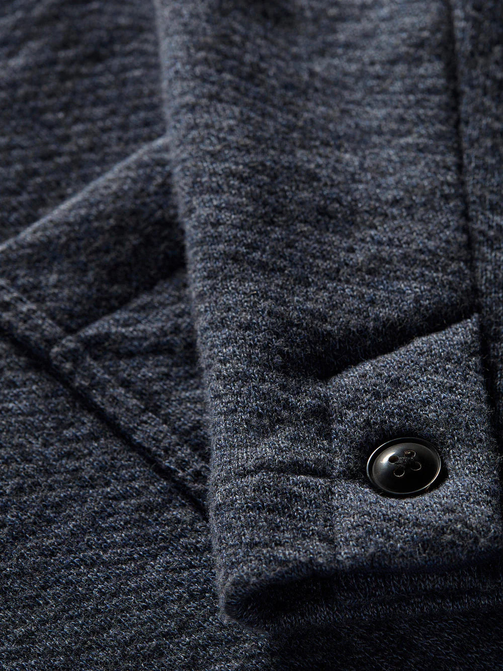 FAHERTY INLET KNIT BLAZER IN DEEP NAVY MELANGE in DEEP NAVY MELANGE — view 3