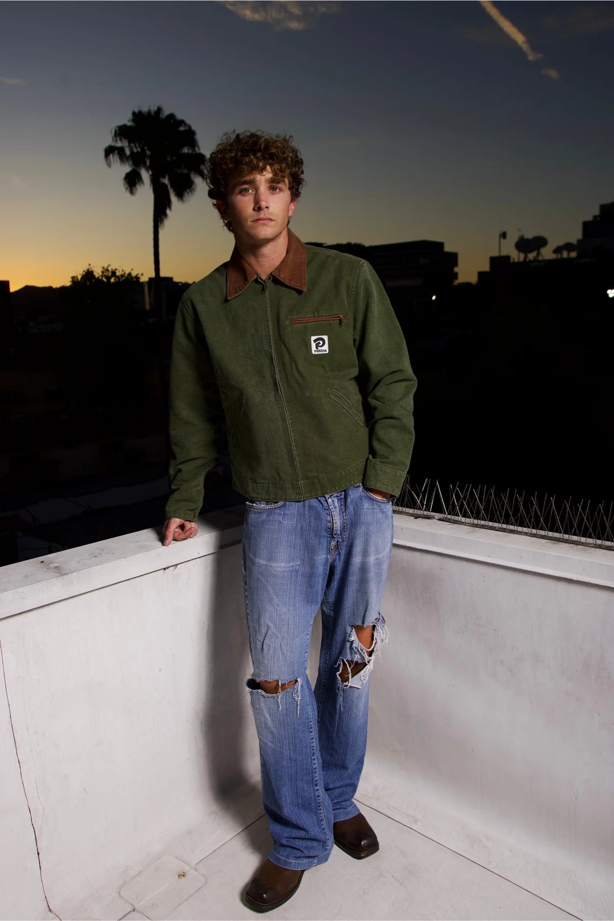 PATINA WORK JACKET IN GREEN in GREEN — view 2