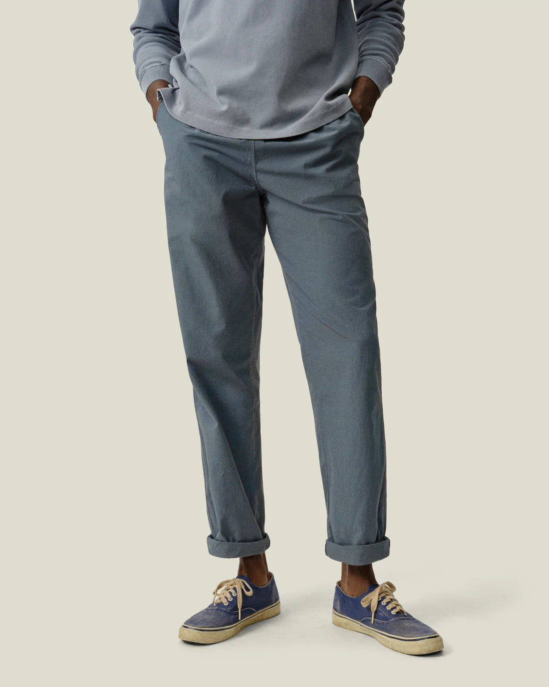 ALEX CRANE AIR COTTON BO PANT IN LAKE in LAKE — view 2