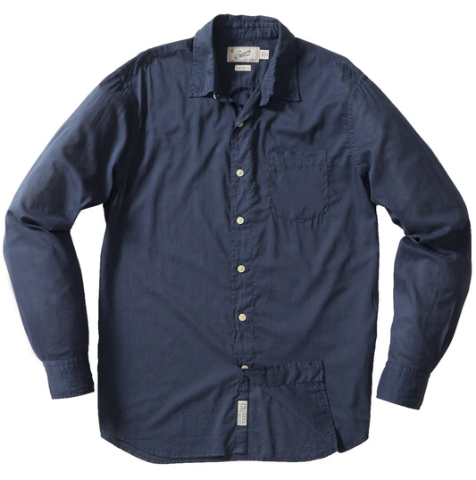 GRAYERS PORTOFINO POPLIN SHIRT IN NAVY