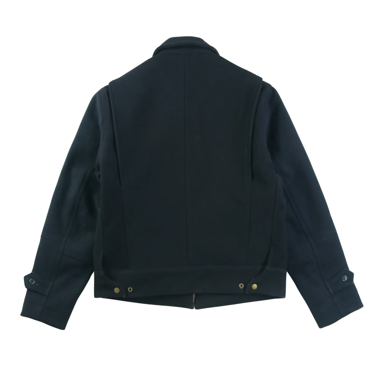 PATINA WOOL CREW JACKET IN NAVY in NAVY — view 2