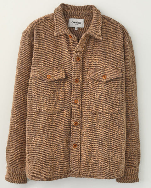 CORRIDOR LIEBES JACKET IN BROWN in BROWN — main product view