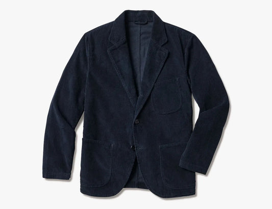 BUCK MASON HIGH RIDGE CORD JACKET IN DRESS NAVY