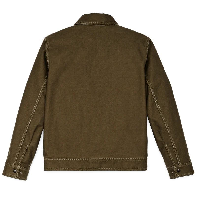 FILSON WORK JACKET IN DARK OLIVE in DARK OLIVE — view 2