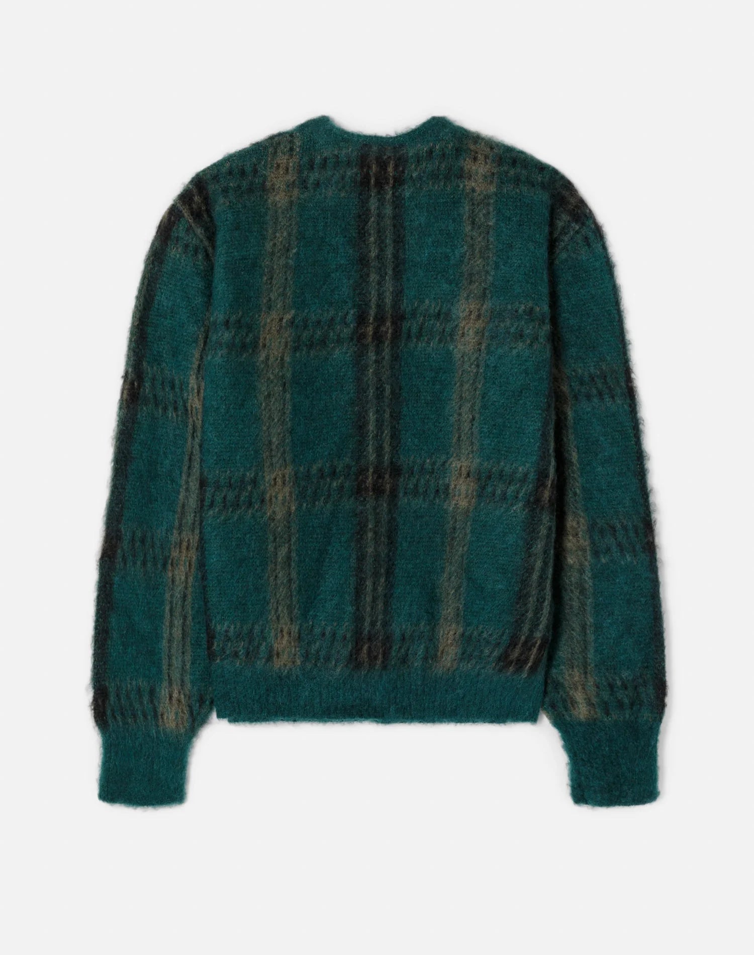 RE/DONE 1960’s CARDIGAN IN EMERALD PLAID in EMERALD PLAID — view 2