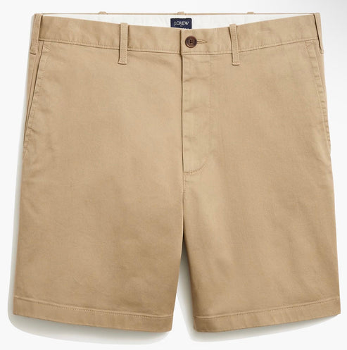 J. Crew J CREW 7” FLEX CHINO SHORT IN KHAKI product view
