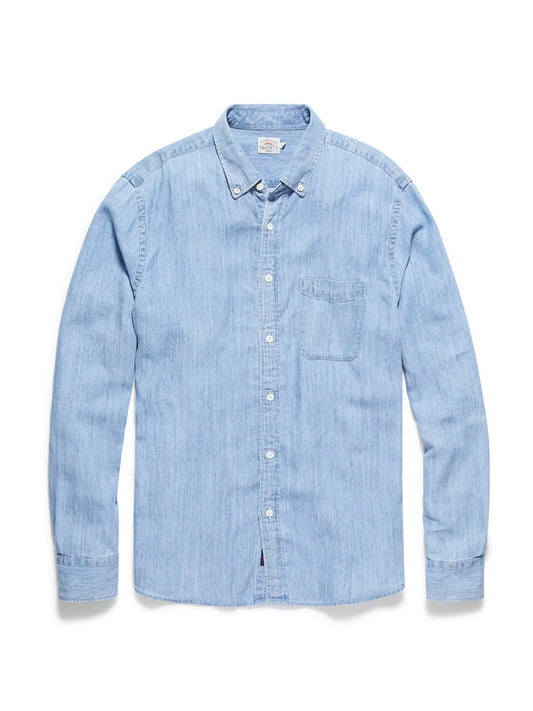 FAHERTY THE TRIED AND TRUE CHAMBRAY SHIRT