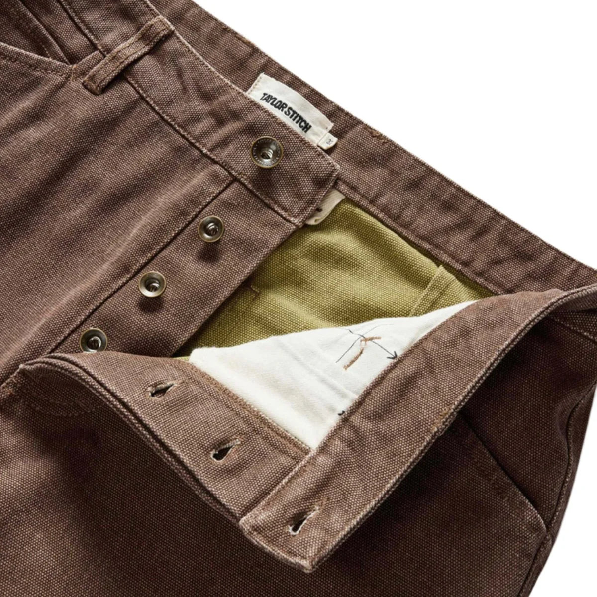 TAYLOR STITCH CHORE PANT IN AGED PENNY CHIPPED CANVAS in AGED PENNY CHIPPED CANVAS — view 3