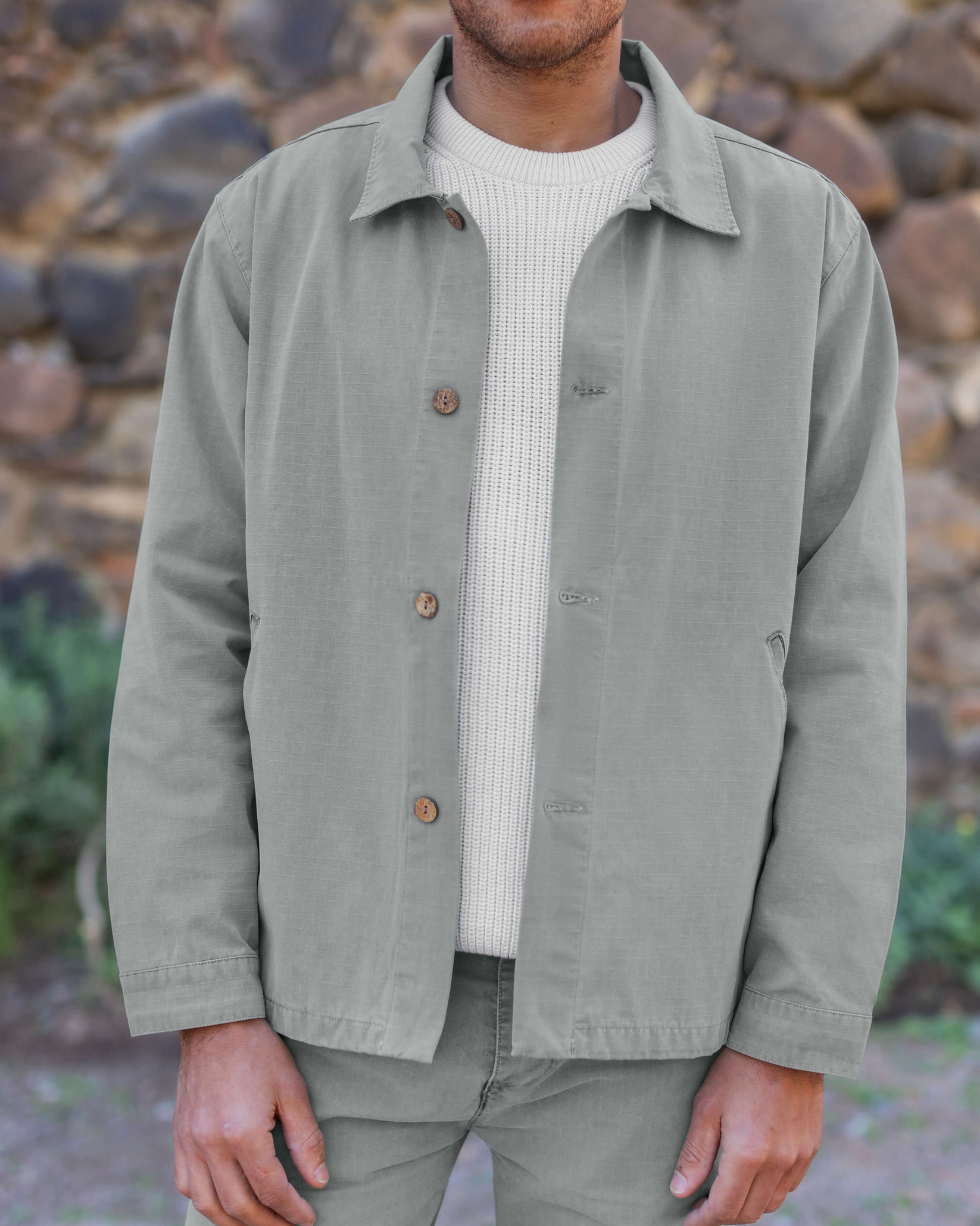 ALEX CRANE PAC SHELL JACKET IN JADE in JADE — view 2