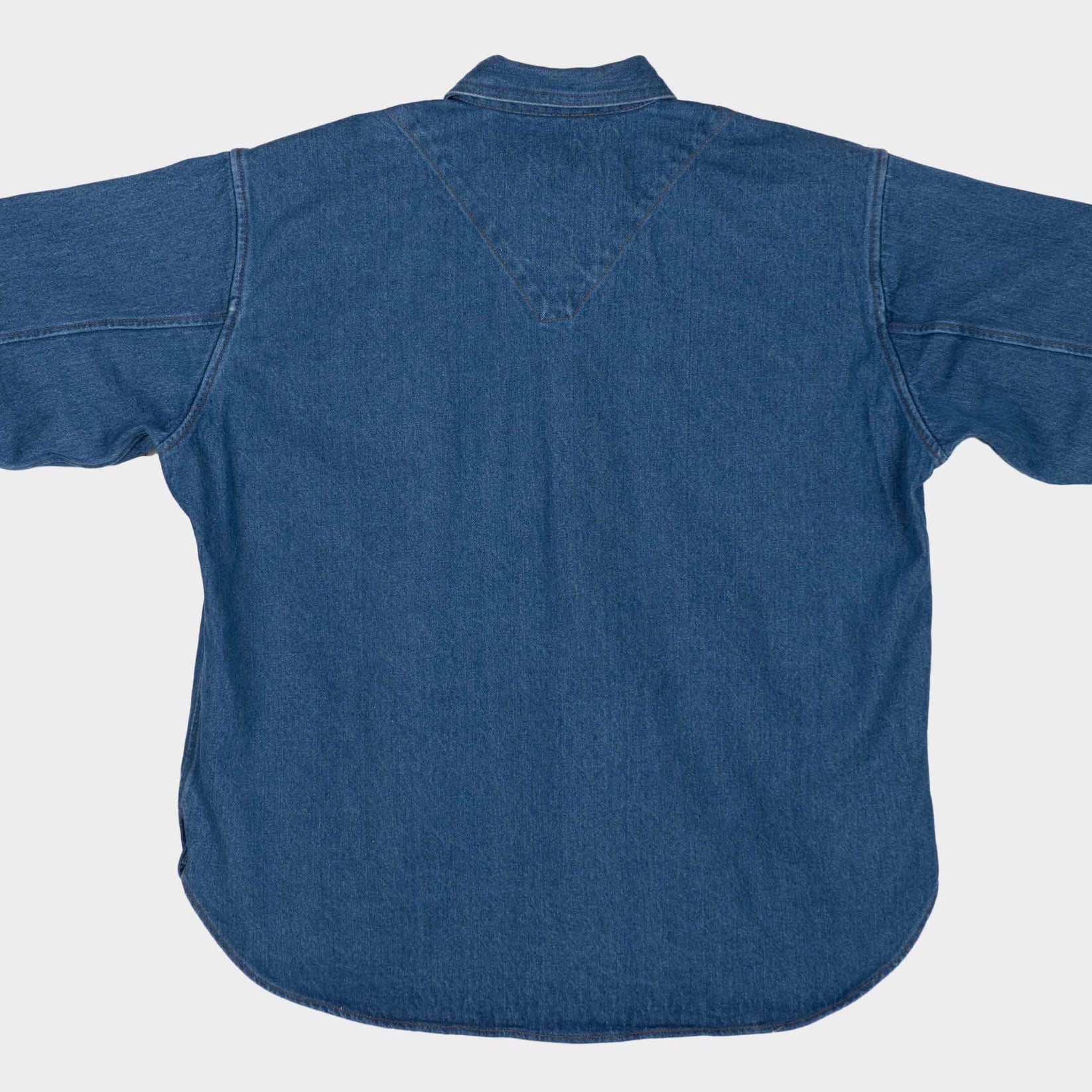 GARDENHEIR JAPANESE DENIM GARDENING SMOCK NO. 2 IN DARK DENIM in DARK DENIM — view 3