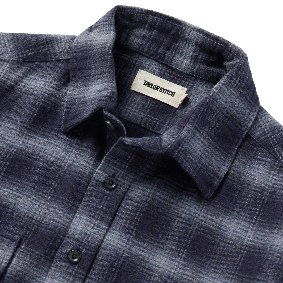TAYLOR STITCH YOSEMITE SHIRT IN NAVY SHADOW PLAID in NAVY SHADOW PLAID — view 3