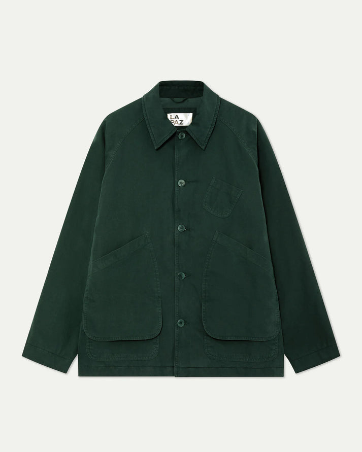 LA PAZ MANTERO CANVAS JACKET IN DARK GREEN