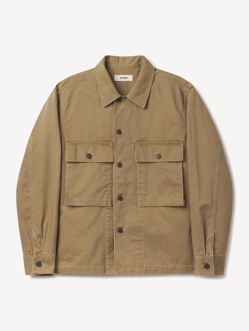 BUCK MASON OMAHA FLYWEIGHT HBT P-43 FATIGUE JACKET IN MARSHLAND product view