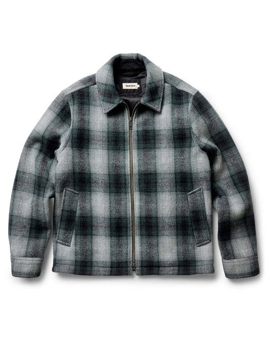 TAYLOR STITCH THE WATERFRONT JACKET IN EVERGREEN PLAID WOOL