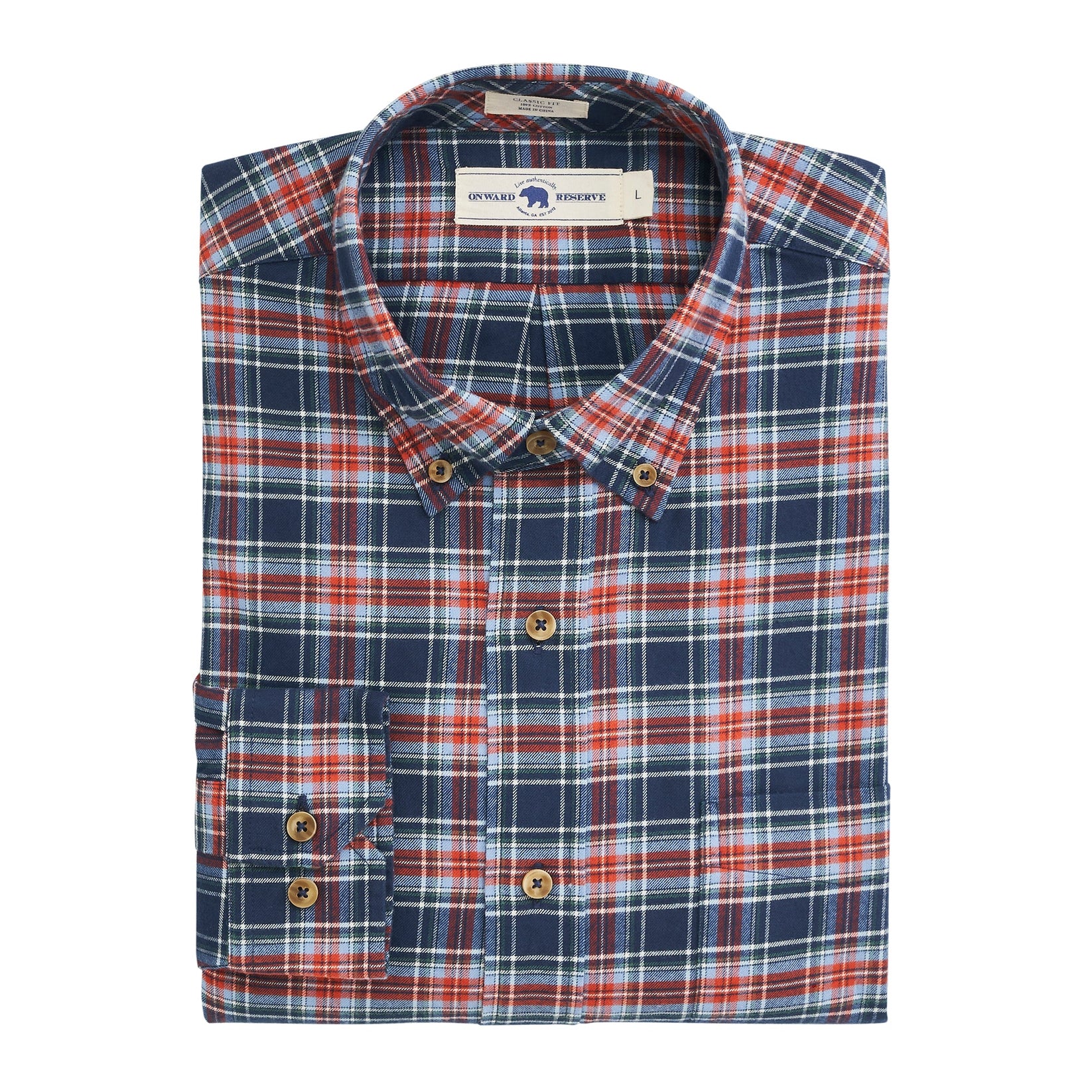 ONWARD RESERVE BALLATER FEATHERWEIGHT FLANNEL IN TITAN in TITAN — main product view