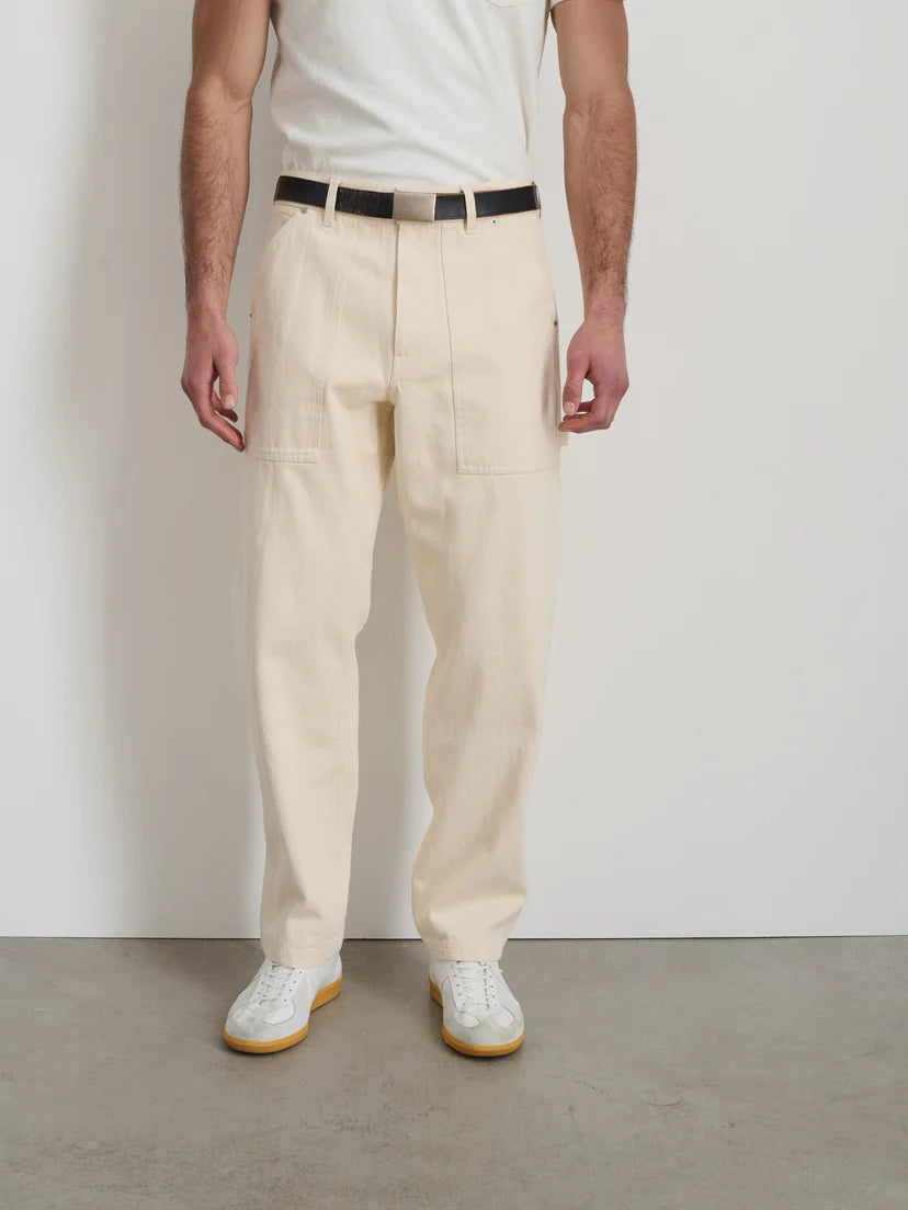 ALEX MILL PAINTER PANT IN NATURAL RECYCLED DENIM in NATURAL RECYCLED DENIM — view 3