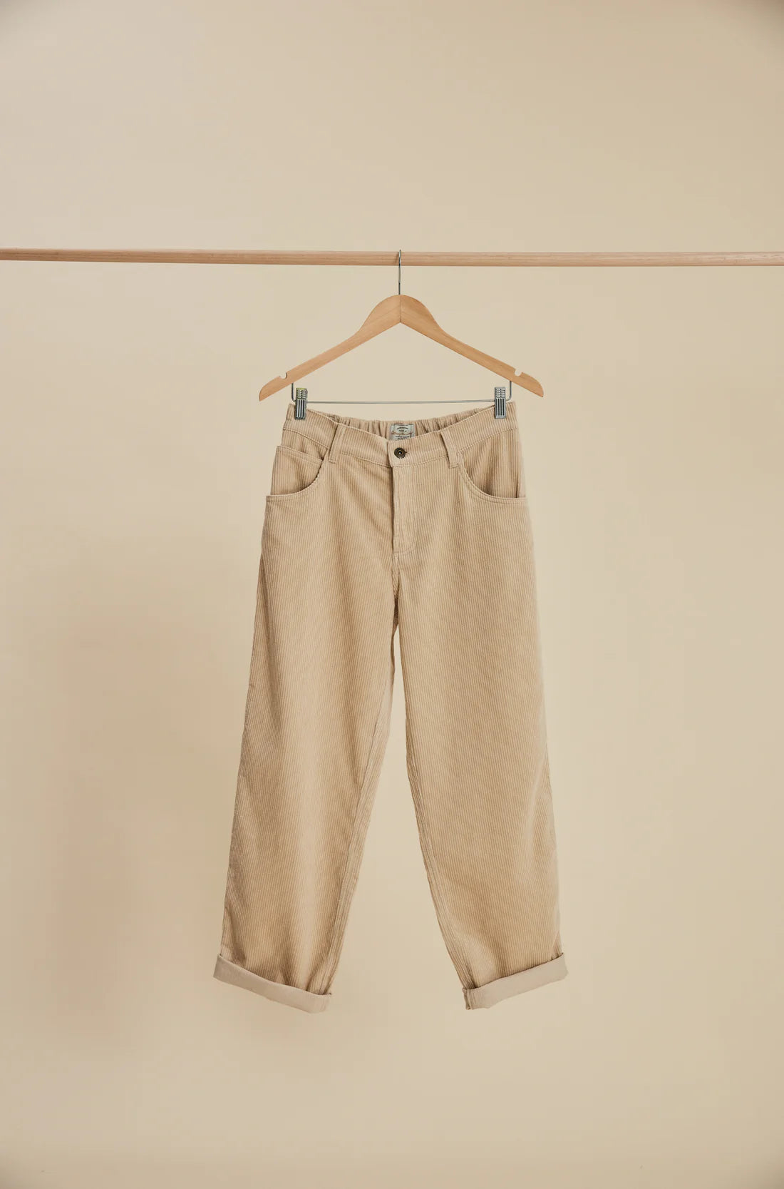 OTTWAY THE LABEL DAYTON PANT IN CREAM CORD in CREAM CORD — main product view