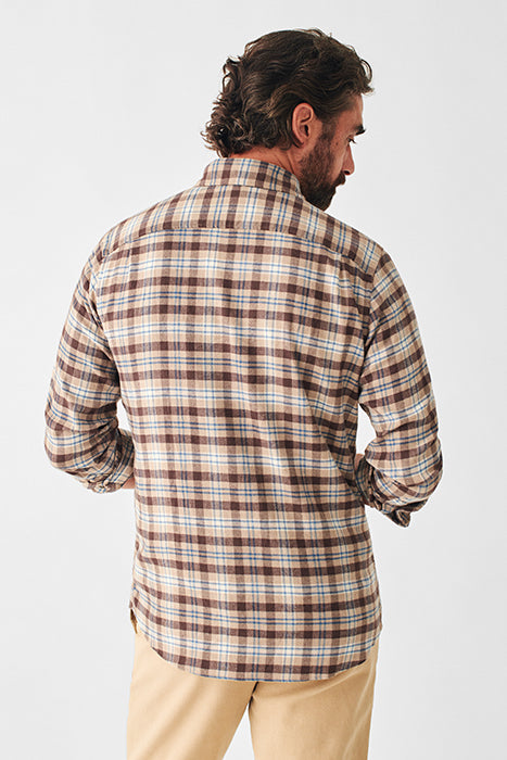 FAHERTY MOVEMENT FLANNEL IN RIDGELINE PLAID in RIDGELINE PLAID — view 2